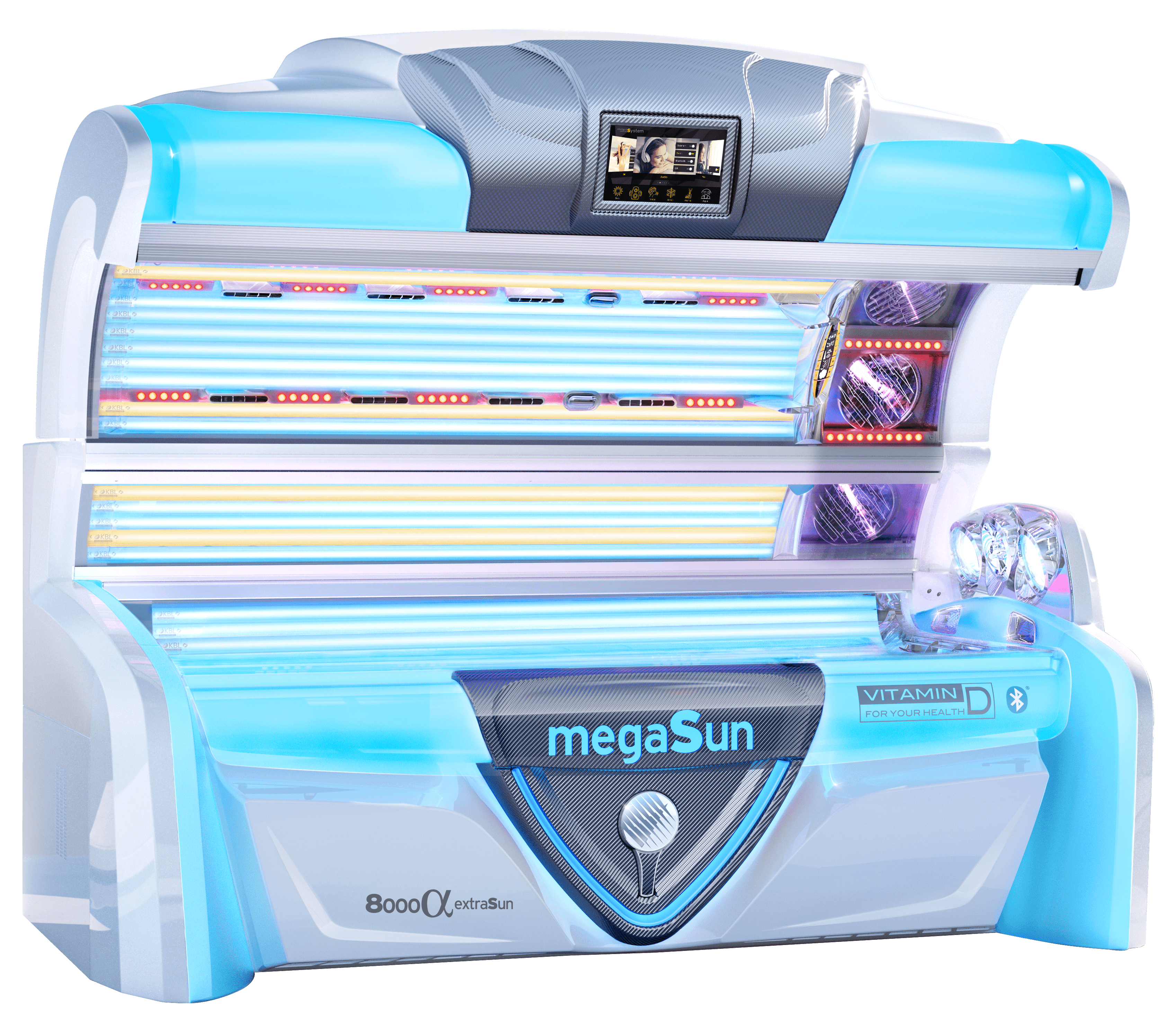 Горизонтальный солярий MegaSun 8000 alpha